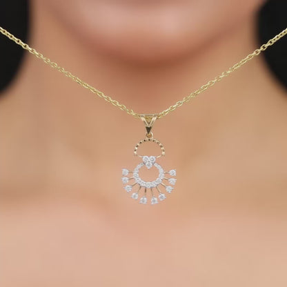 Gold Serene Moments Lab Grown Diamond Pendant