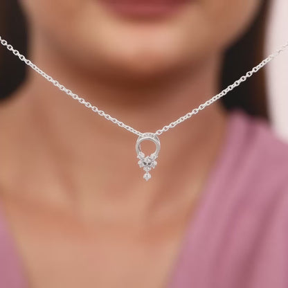 Silver Euphoria Pendant With Link Chain