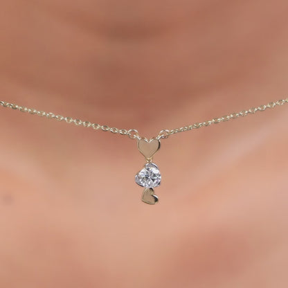 Gold Zephyr Lab Grown Diamond Necklace