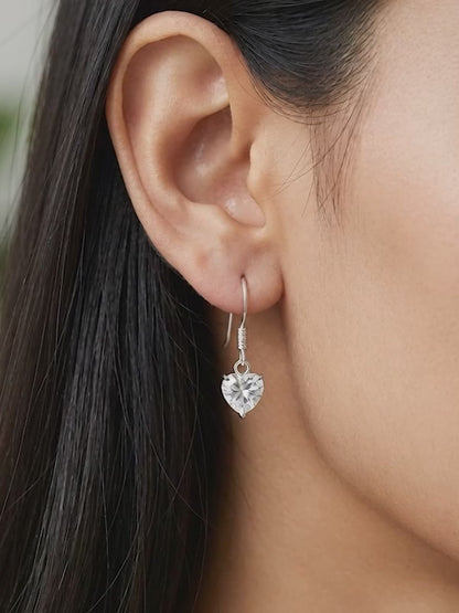Silver Beyond Heart Earrings