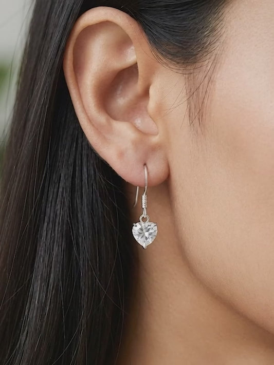 Silver Beyond Heart Earrings