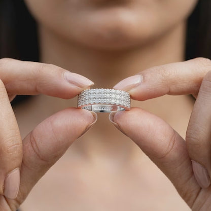 Silver Playful Flip Ring (Size 12)