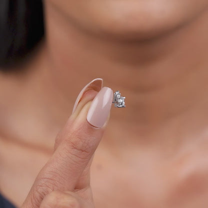 Silver Counting Stars Studs