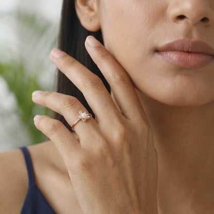 Rose Gold Jennifer Pearl Ring (Size 12)