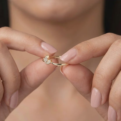 Gold Bloom & Slay Lab Grown Diamond Ring (Size 12)