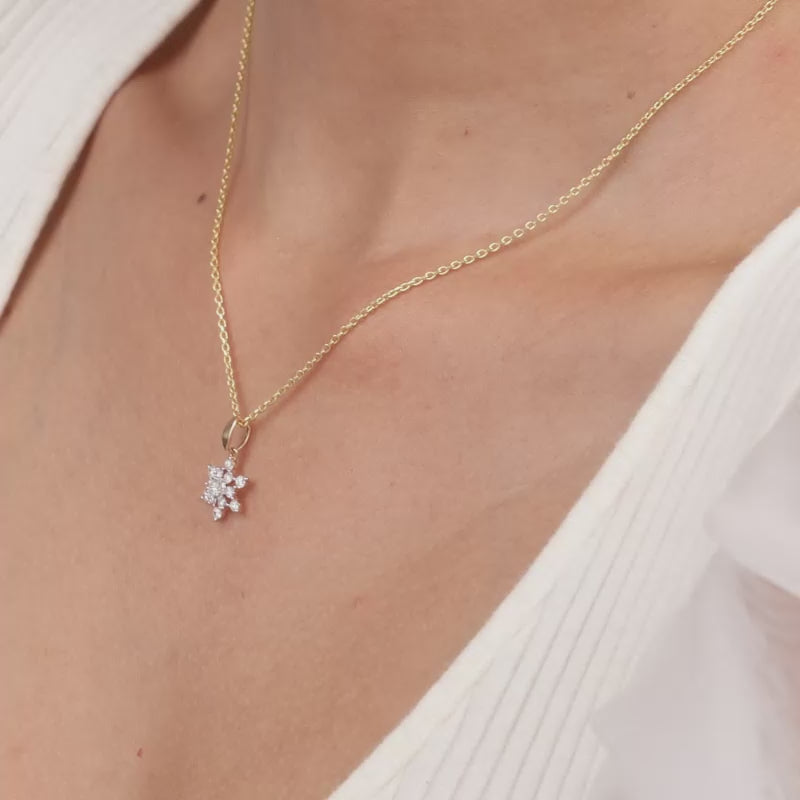 white gold 3 Carat Diamond Necklace – Meira T Boutique