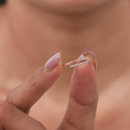 Rose Gold Shooting Star Ring