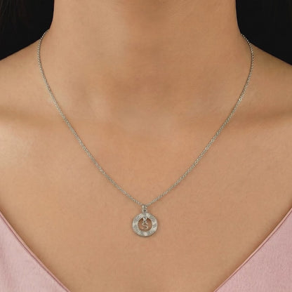 Silver  Personalised The Letter Initial Necklace