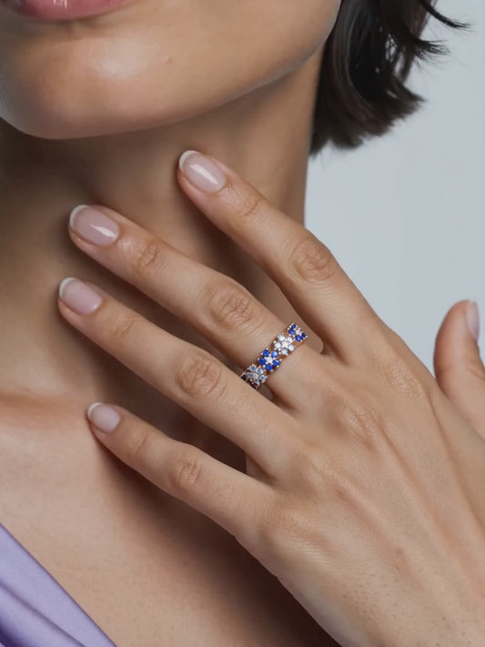 Rose Gold Glinting Crown Ring