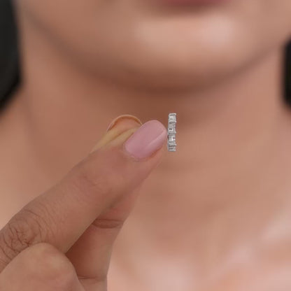 Silver Thria Ear Piercings