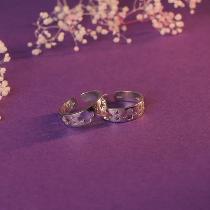 Silver Anusha Toe Rings