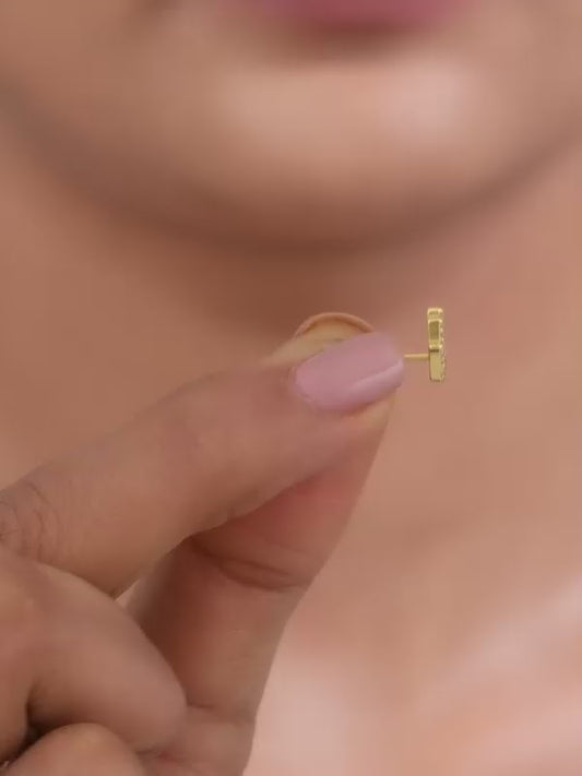 Golden Hamsa Ear Piercings