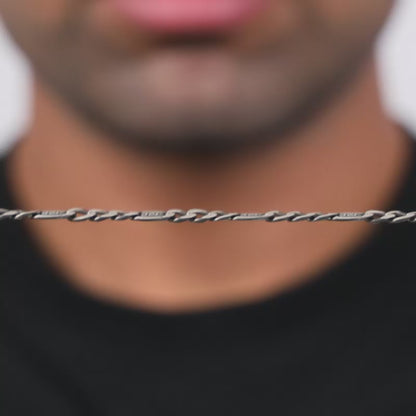 Oxidised Silver Shadow Loop Bracelet For Him