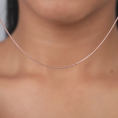 Rose Gold Snake Shine Chain