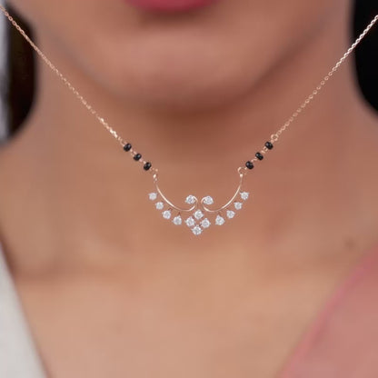 Rose Gold Sunetra Diamond Mangalsutra