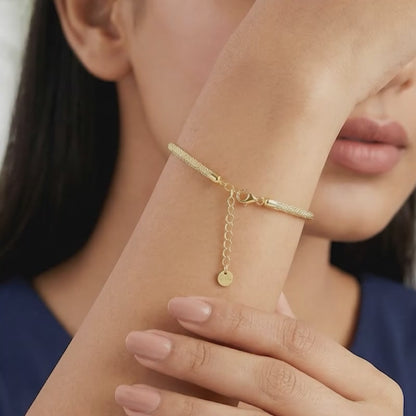 Golden Zivara Weave Bracelet