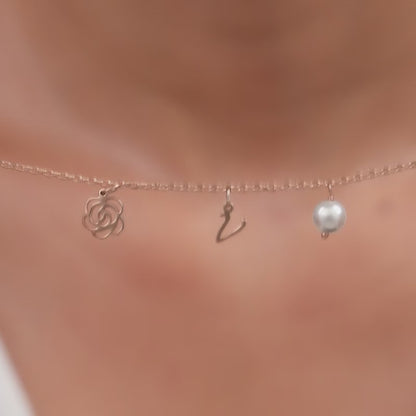 Rose Gold Pearl Rosey Personalised Bracelet