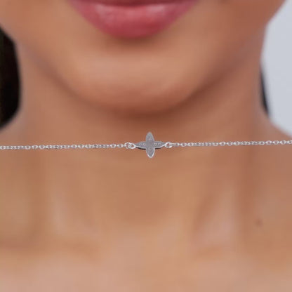 Silver May Flower Bracelet