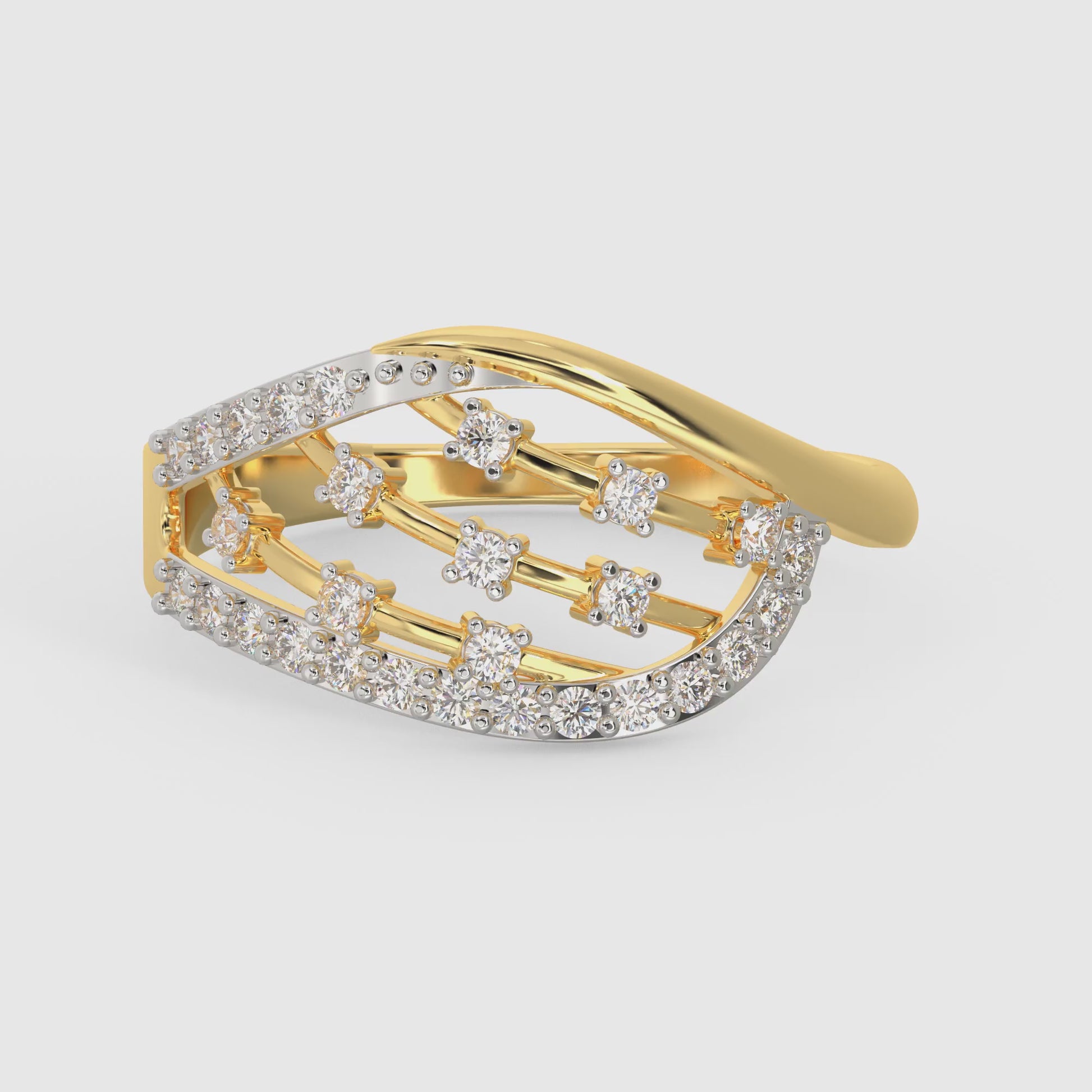 Buy Gold Beautiful Moments Lab Diamond Ring at Best Price – Heer