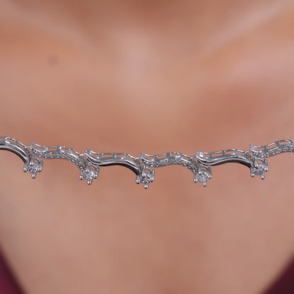 Silver Sparkline Necklace