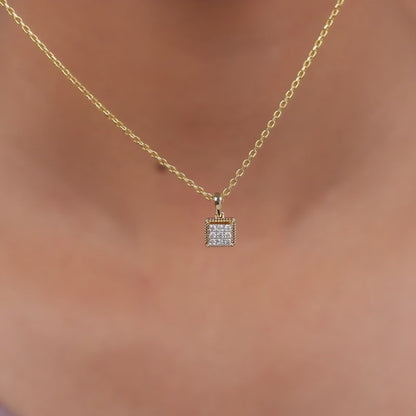Gold Prismé Lab Grown Diamond Pendant