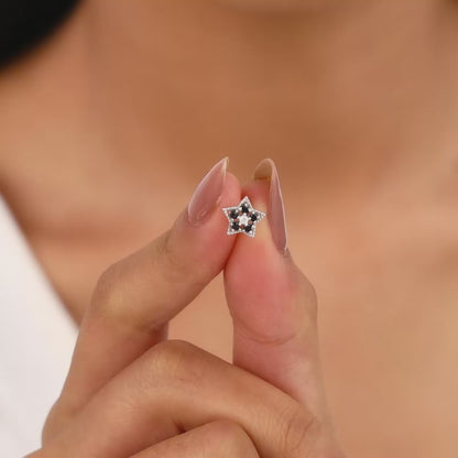 Silver Bright Star Nose pin