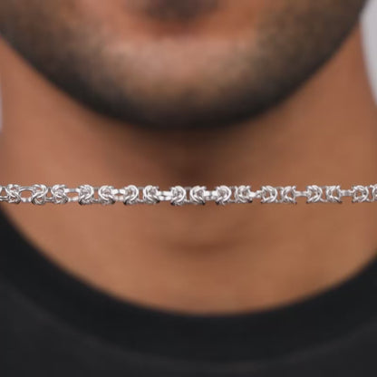 Silver Lustreline Bracelet For Him