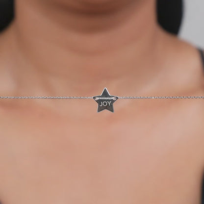 Silver Joy Star Necklace