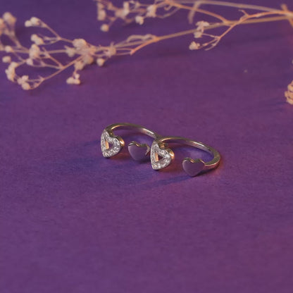 Silver Anahat Toe Rings