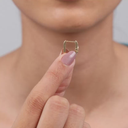 Gold Solaris Spark Lab Grown Diamond Hoop Earrings