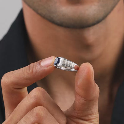 Silver Midnight Royalty Ring For Him