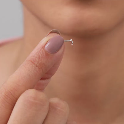 Silver Hibiscus Earrings