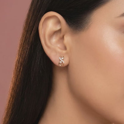 Gold Royal Shine Lab Grown Diamond Earrings