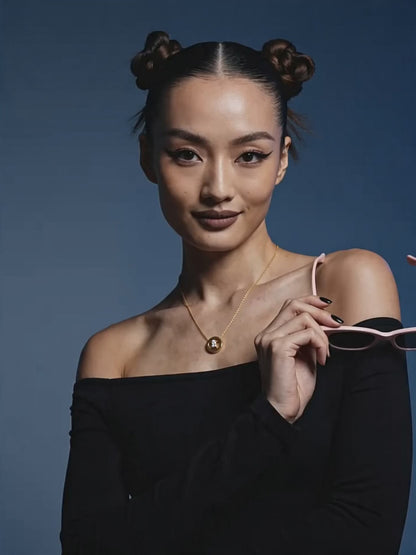 IXIA by GIVA Halo Drip Gold Plated Necklace