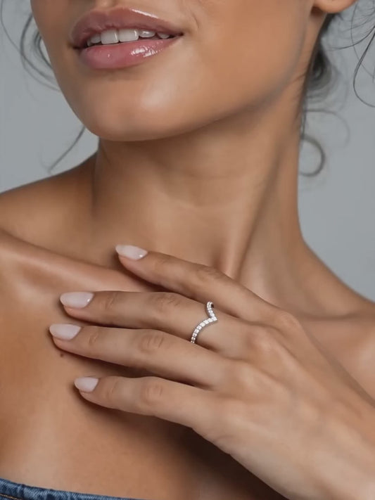 Silver Solid Shine Vanki Ring
