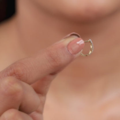 Gold Twira Lab Grown Diamond Earrings