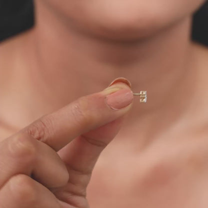 Gold Lumina Marquise Lab Grown Diamond Stud Earrings