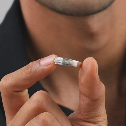 Silver Eternal Path Ring For Him