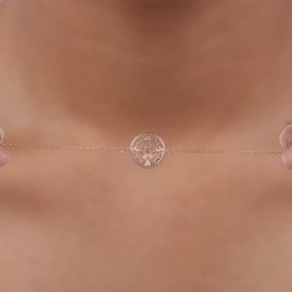 Rose Gold Chamomile Lab Grown Diamond Bracelet