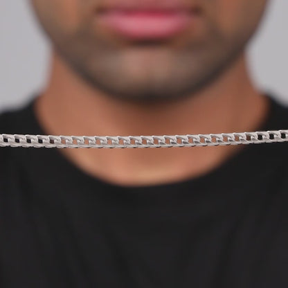 Silver Argent Weave Bracelet For Him