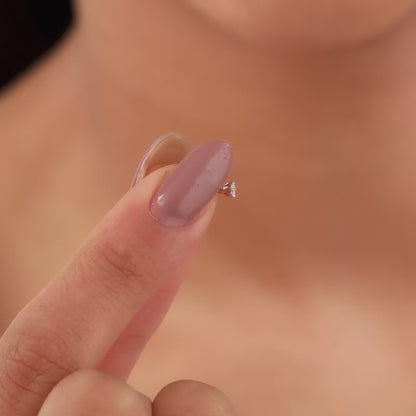 Rose Gold Dot of Delight Diamond Nose Pin