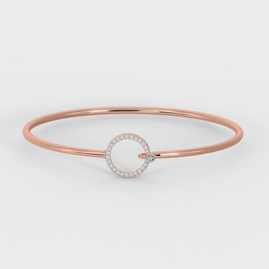 Rose Gold Stark Diamond Cuff Bracelet