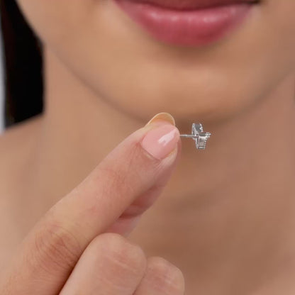 Silver Endless Infinity Studs