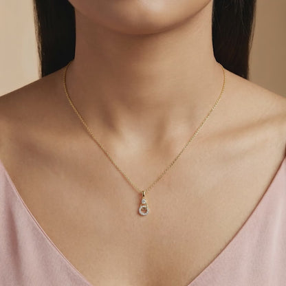 Gold Adalia Lab Grown Diamond Pendant