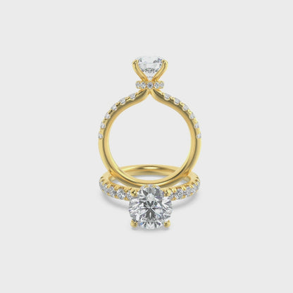 Gold Forever Round Cut Solitaire Diamond Ring