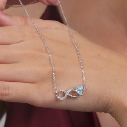 Silver Looped in Love Necklace