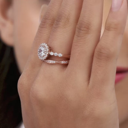 Rose Gold Grace Of Simplicity Stackable Rings