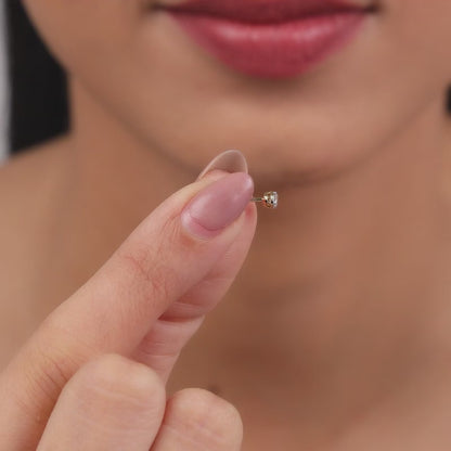 Gold Clarion Lab grown Diamond Earrings