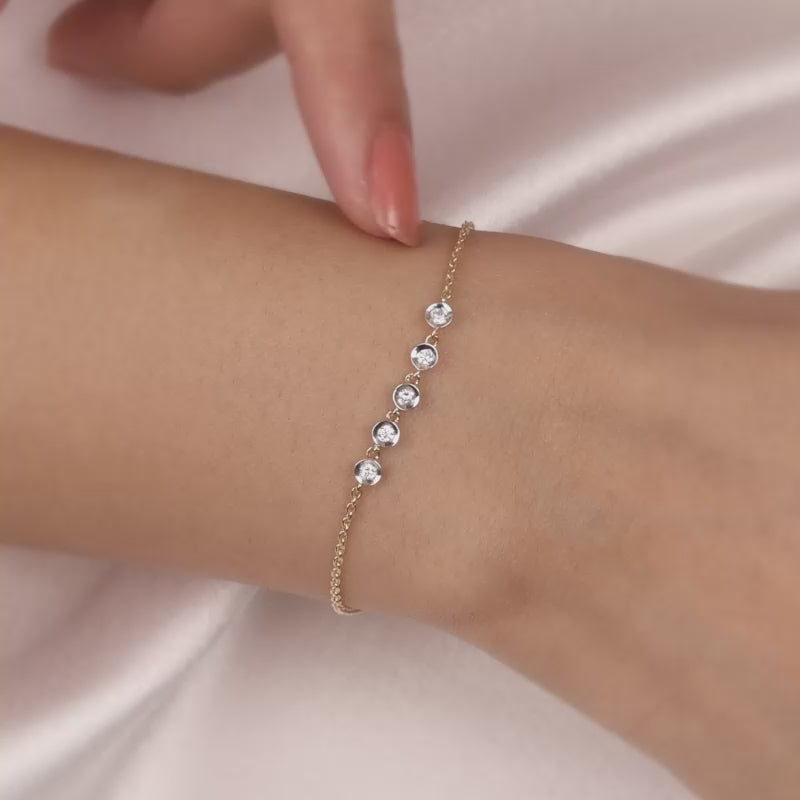 Diamond Bracelet | Silver Bracelet | Handcrafted Silver Jewellery For Women  By Pratha - Jewellery Studio