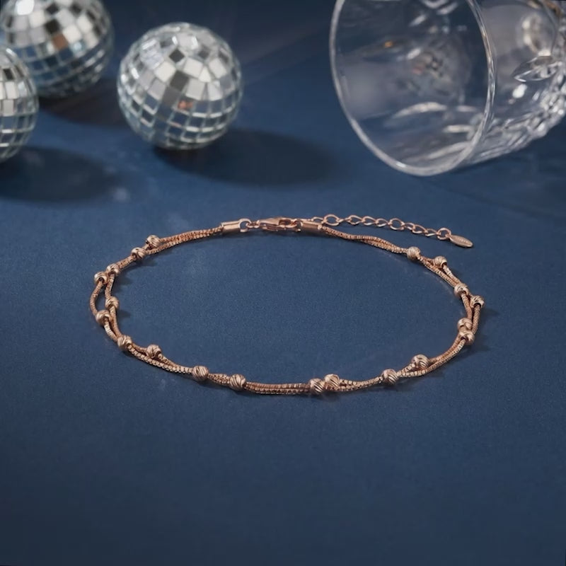 Rose Gold Bling Bling Anklet